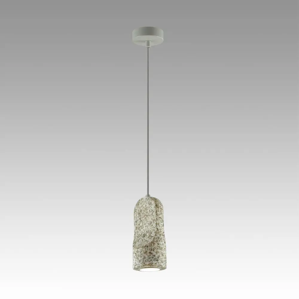 Фото 3 Светильник подвесной светодиодный Odeon light Pietra 7010-1b 2 м² теплый белый (желтый) свет цвет серый Фото 3 Светильник подвесной светодиодный Odeon light Pietra 7010-1b 2 м² теплый белый (желтый) свет цвет серый