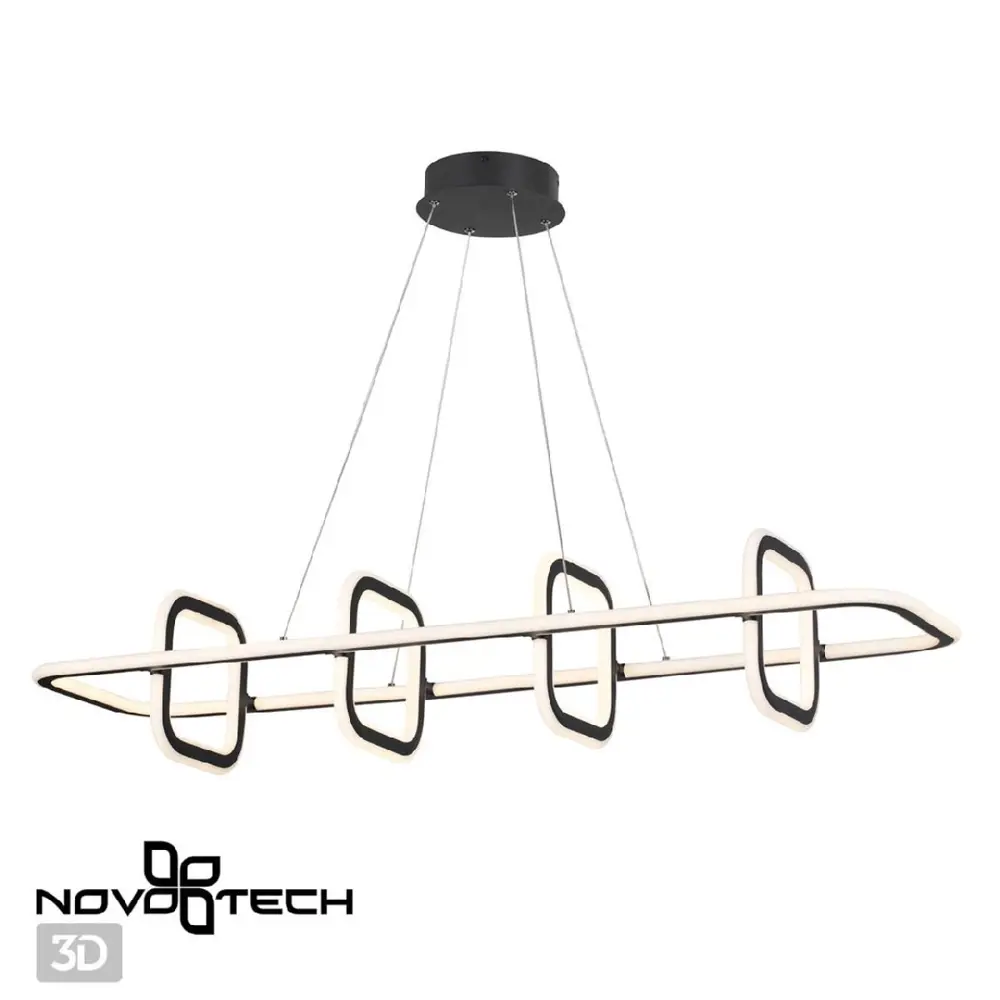 Фото 14 Люстра подвесная светодиодная Novotech Ondo 359185 нейтральный белый свет цвет черный Фото 14 Люстра подвесная светодиодная Novotech Ondo 359185 нейтральный белый свет цвет черный