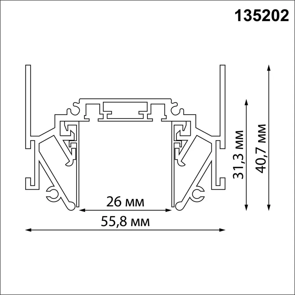 Фото Шинопровод Novotech 135202 Shino NT23 044 белый встраиваемый 2м IP20 48В Фото Шинопровод Novotech 135202 Shino NT23 044 белый встраиваемый 2м IP20 48В