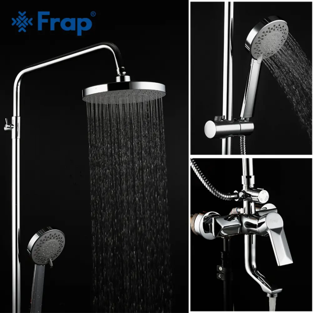 Фото 4 Душевая система Frap F2418 3 режим цвет хром Фото 4 Душевая система Frap F2418 3 режим цвет хром