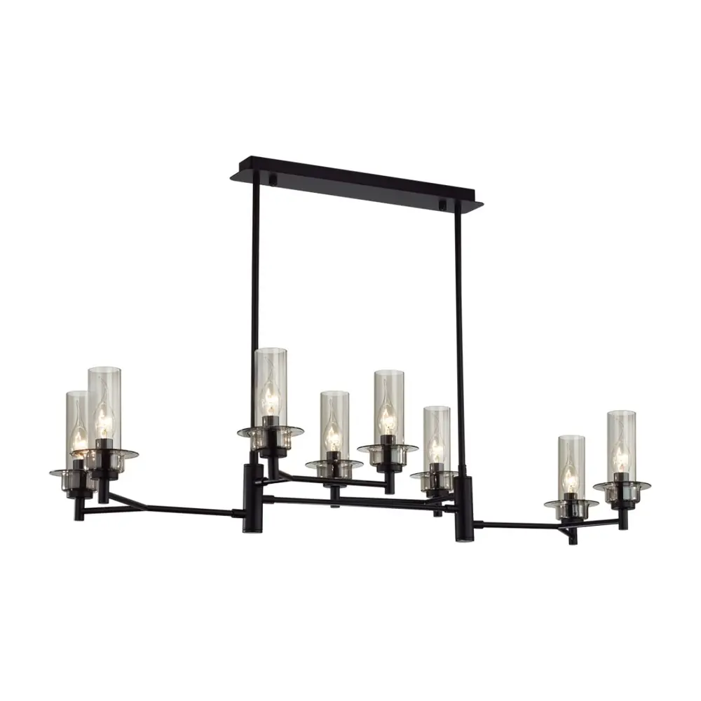 Фото 4 Люстра на штанге Lumion Madonna Lmn_6555_8c 8 ламп 16 м² цвет черный/дымчатый Фото 4 Люстра на штанге Lumion Madonna Lmn_6555_8c 8 ламп 16 м² цвет черный/дымчатый