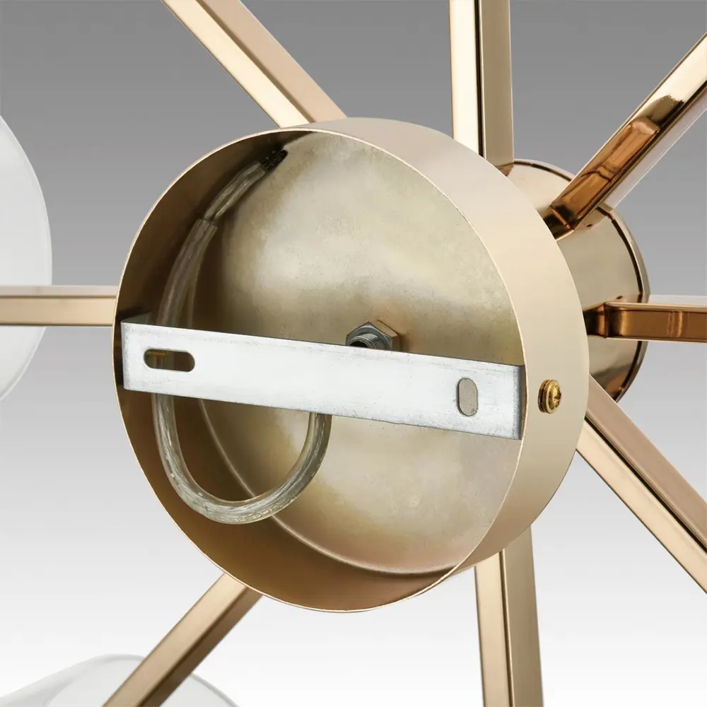 Фото 6 Люстра потолочная Lumion Verdi Lmn_6587_8c 8 ламп 16 м² цвет золото/прозрачный Фото 6 Люстра потолочная Lumion Verdi Lmn_6587_8c 8 ламп 16 м² цвет золото/прозрачный