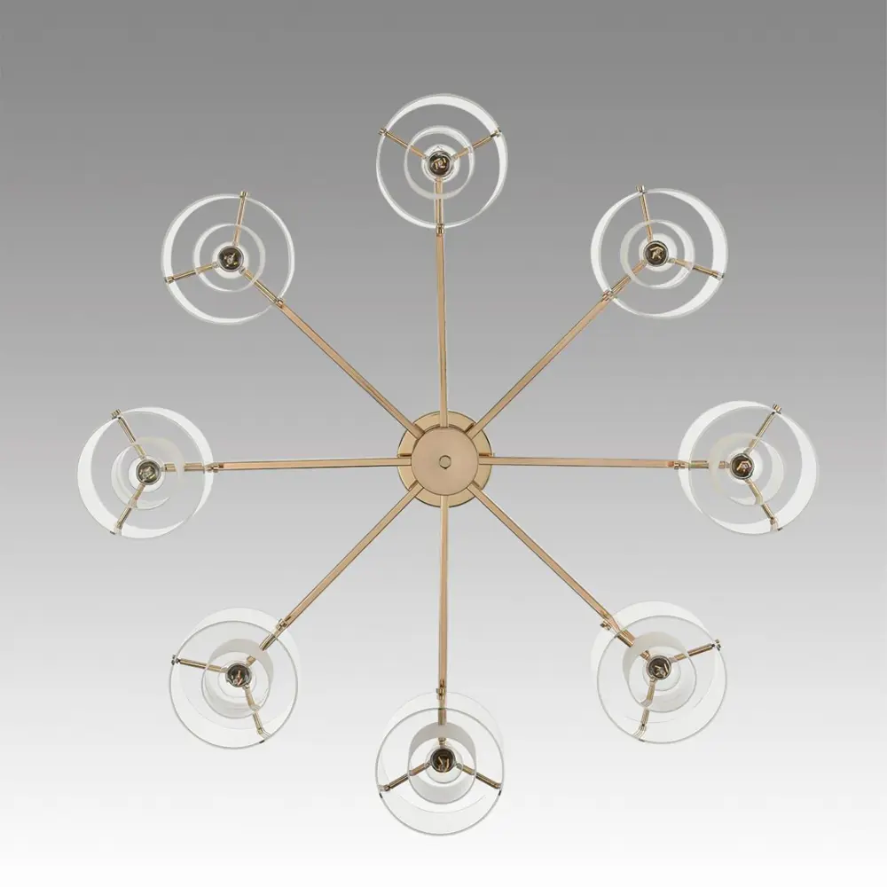 Фото 2 Люстра потолочная Lumion Verdi Lmn_6587_8c 8 ламп 16 м² цвет золото/прозрачный Фото 2 Люстра потолочная Lumion Verdi Lmn_6587_8c 8 ламп 16 м² цвет золото/прозрачный