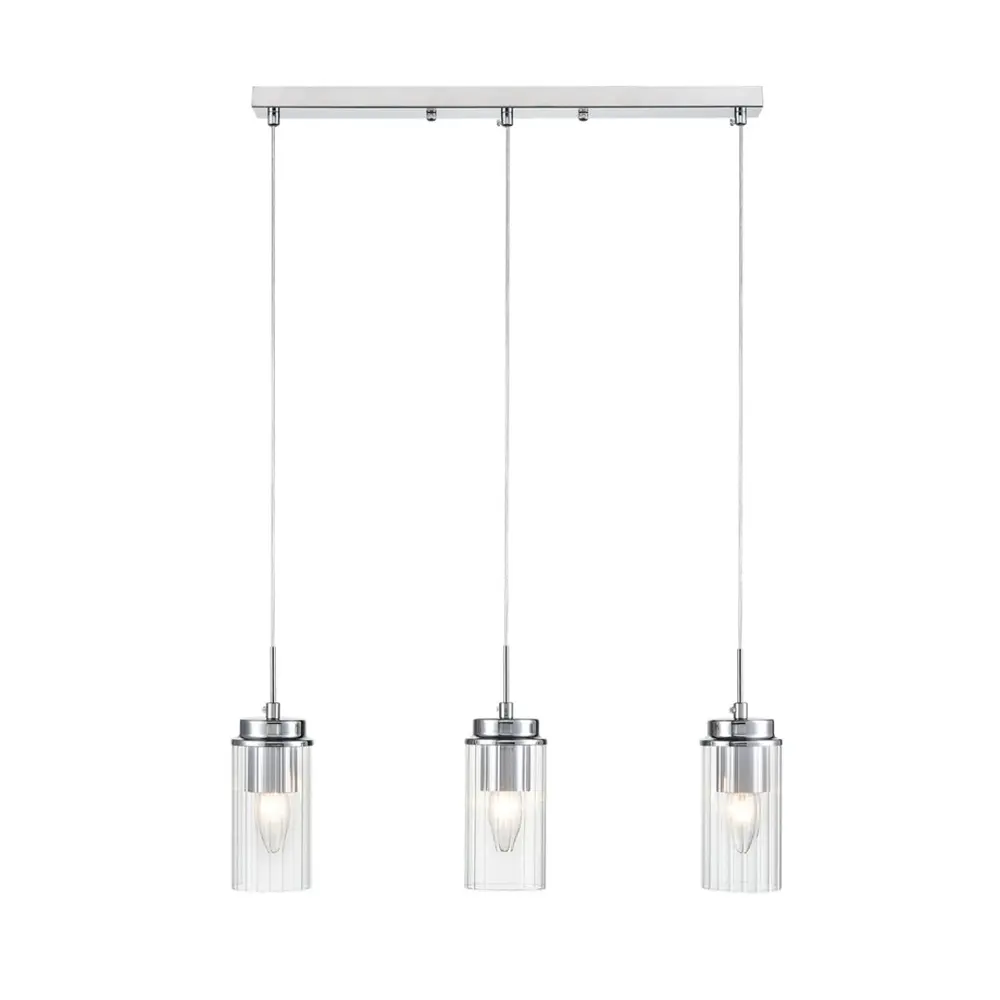 Фото 3 Светильник подвесной Lumion Isha Lmn_8102_3a 3 лампы 6 м² цвет хром/прозрачный Фото 3 Светильник подвесной Lumion Isha Lmn_8102_3a 3 лампы 6 м² цвет хром/прозрачный