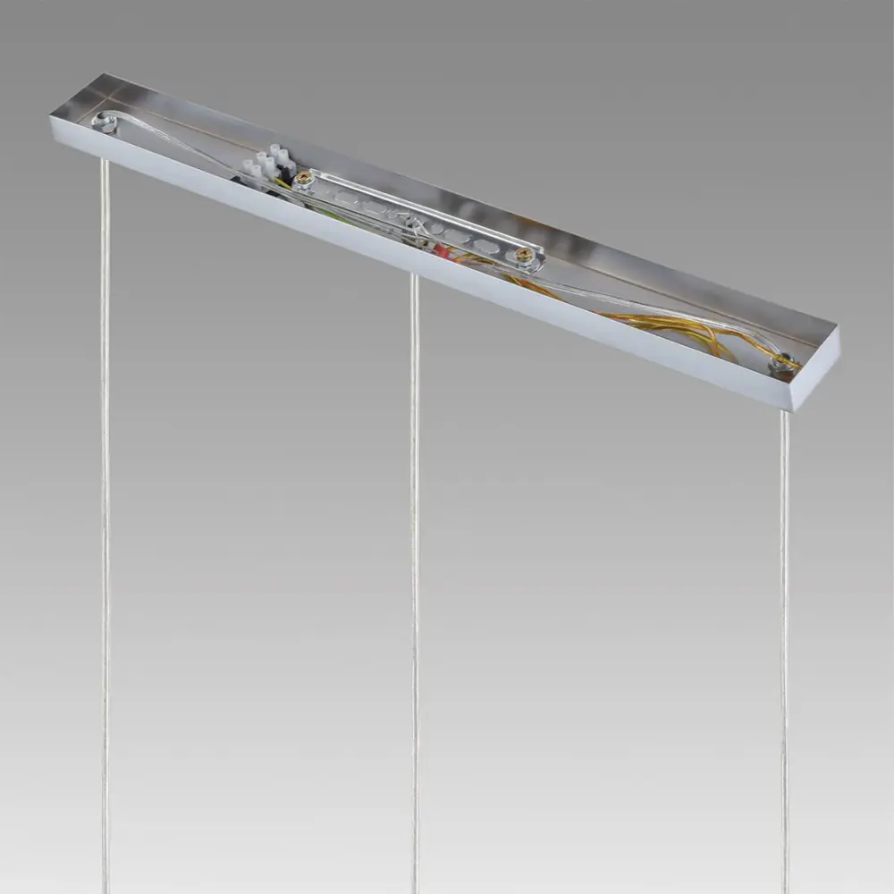 Фото 6 Светильник подвесной Lumion Isha Lmn_8102_3a 3 лампы 6 м² цвет хром/прозрачный Фото 6 Светильник подвесной Lumion Isha Lmn_8102_3a 3 лампы 6 м² цвет хром/прозрачный