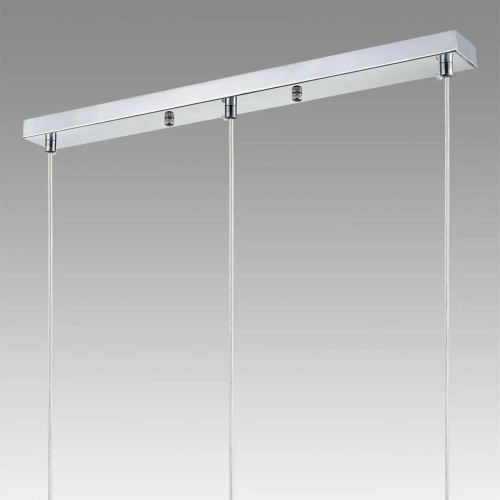 Фото 8 Светильник подвесной Lumion Isha Lmn_8102_3a 3 лампы 6 м² цвет хром/прозрачный Фото 8 Светильник подвесной Lumion Isha Lmn_8102_3a 3 лампы 6 м² цвет хром/прозрачный