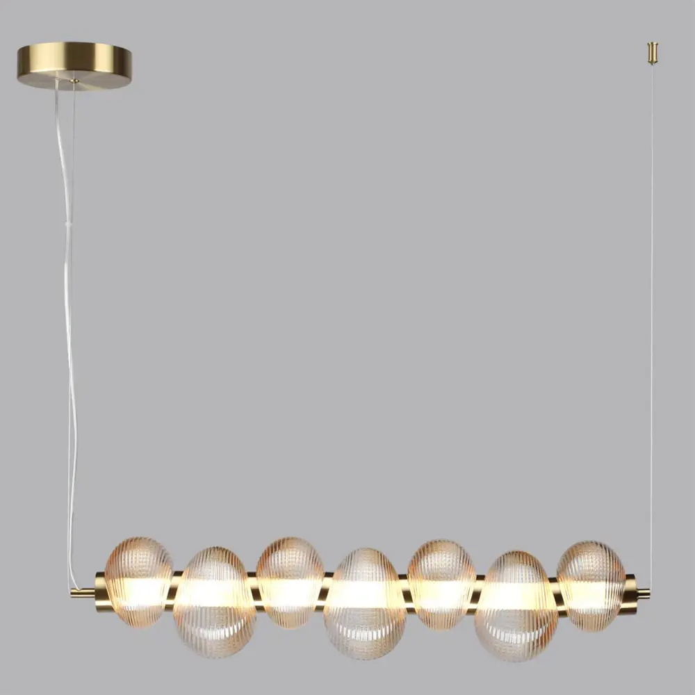 Фото 3 Светильник подвесной светодиодный Odeon light Bruco Od_5095_24l 12 м² нейтральный белый свет цвет бронза/бежевый Фото 3 Светильник подвесной светодиодный Odeon light Bruco Od_5095_24l 12 м² нейтральный белый свет цвет бронза/бежевый