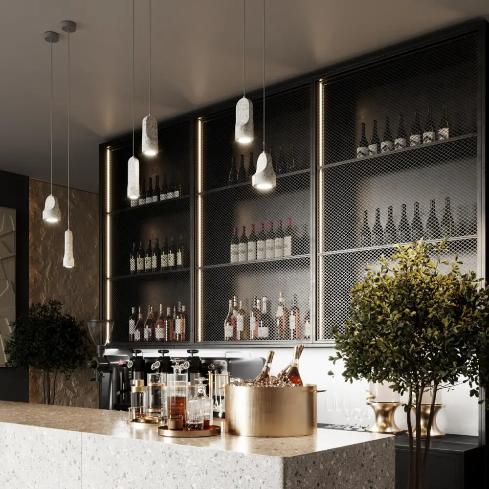 Фото 5 Светильник подвесной светодиодный Odeon light Pietra Od_7010_1c 2 м² теплый белый (желтый) свет цвет серый