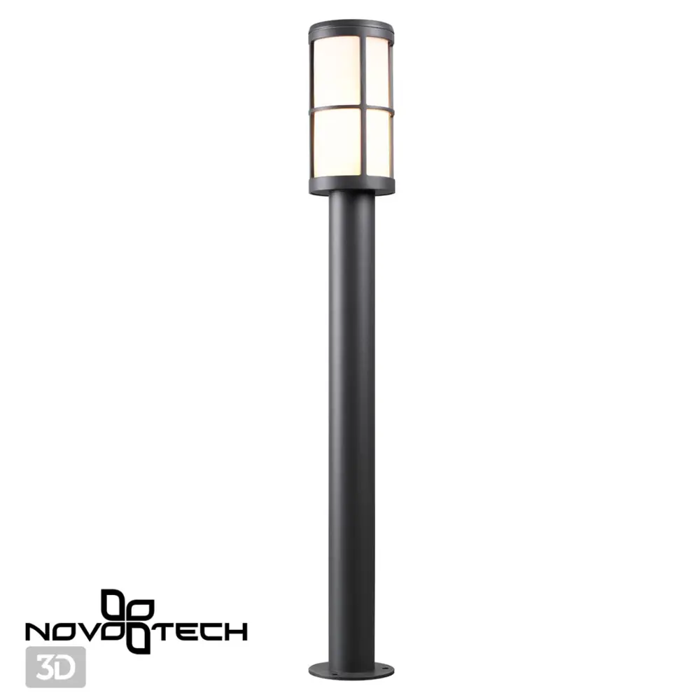Фото 2 Фонарный столб уличный Novotech Zebra Nv_370776 18 Вт 90 см IP54 цвет серый