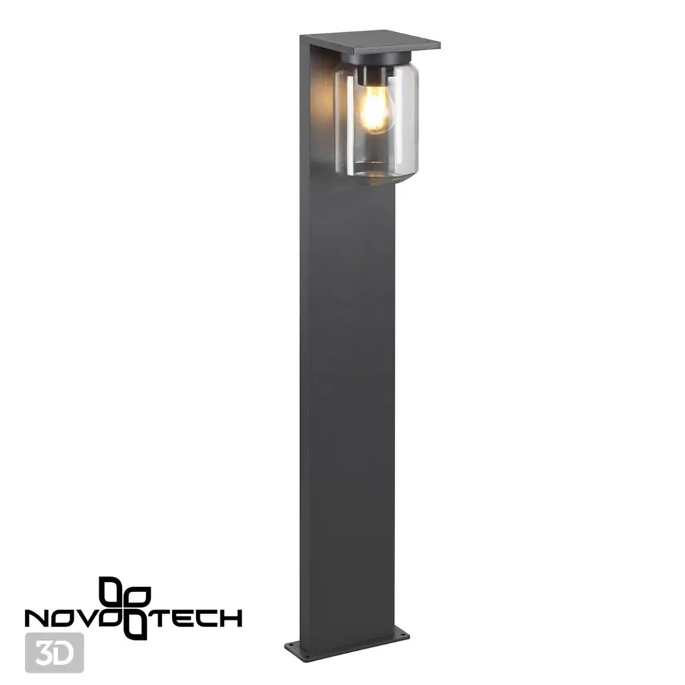 Фото 2 Фонарный столб уличный Novotech Fran Nv_370946 18 Вт 90 см IP54 цвет серый