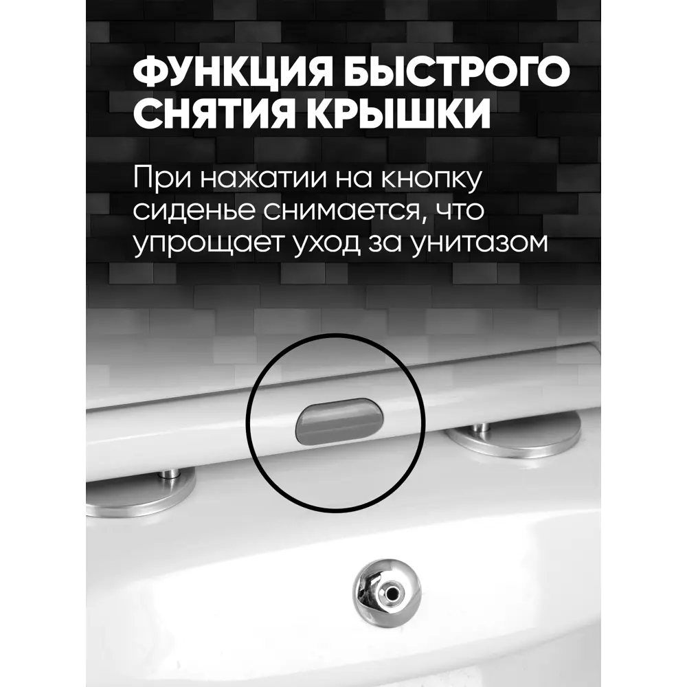Фото 8 Унитаз подвесной Holler Block Bidet безободковый цвет белый Фото 8 Унитаз подвесной Holler Block Bidet безободковый цвет белый