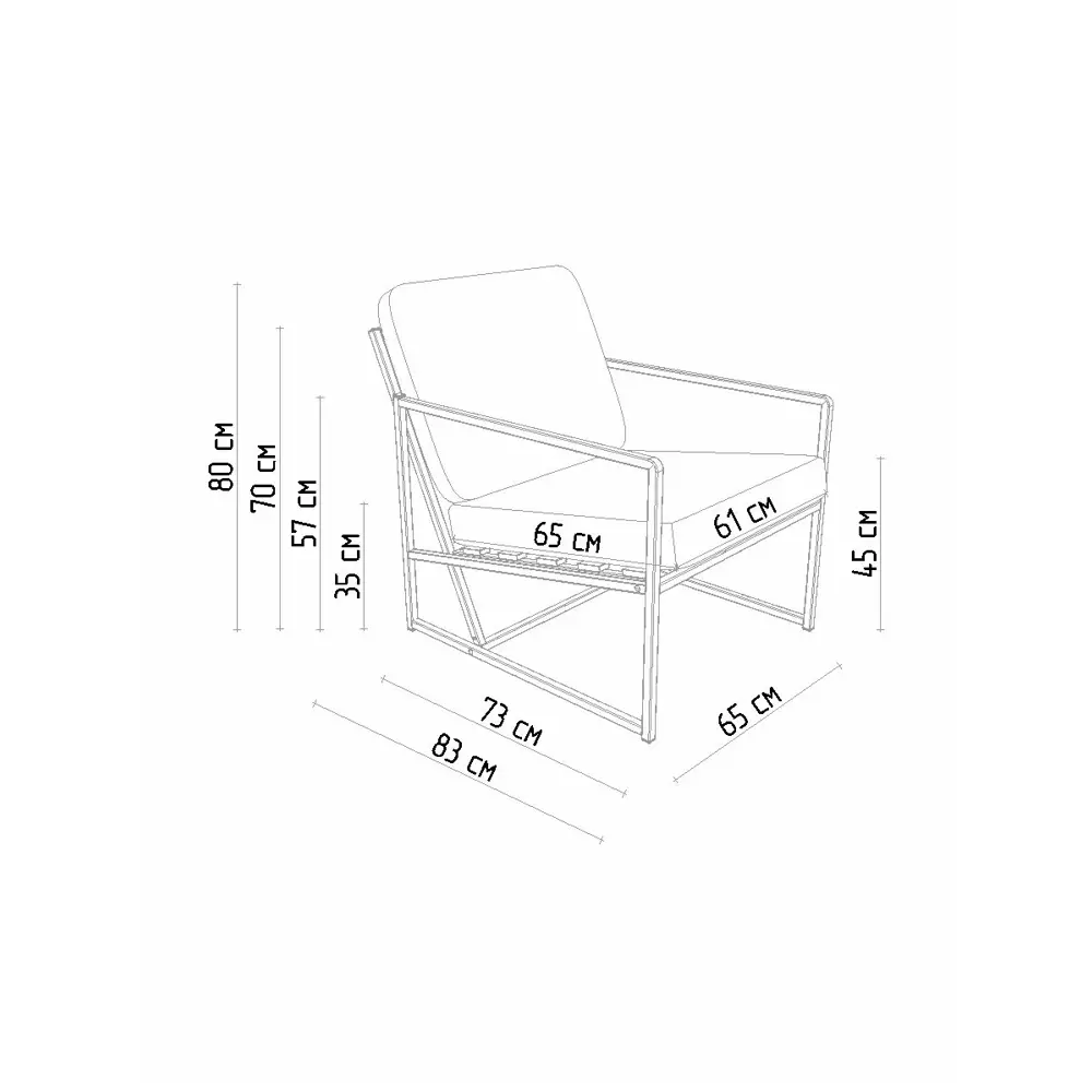 Фото 8 Кресло садовое Estente Mateo 5.5.104.bl.eco.bl.Black 65 см x 83 см x 80 см металл черный Фото 8 Кресло садовое Estente Mateo 5.5.104.bl.eco.bl.Black 65 см x 83 см x 80 см металл черный