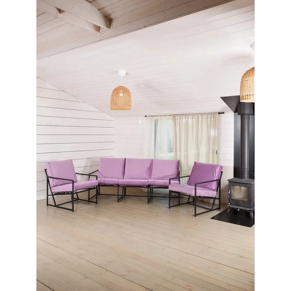 Фото 3 Кресло садовое Estente Mateo 5.5.105.bl.konf.Lilac 65 см x 83 см x 80 см металл сиреневый Фото 3 Кресло садовое Estente Mateo 5.5.105.bl.konf.Lilac 65 см x 83 см x 80 см металл сиреневый