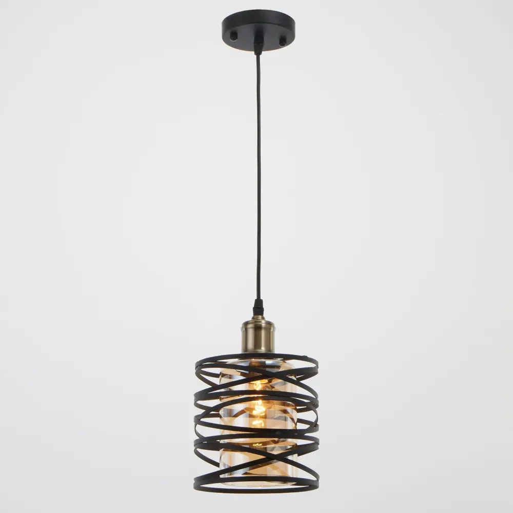 Фото Светильник подвесной Bayerlux Сима-ленд 4964615 1 лампа 3 м² цвет черный Фото Светильник подвесной Bayerlux Сима-ленд 4964615 1 лампа 3 м² цвет черный