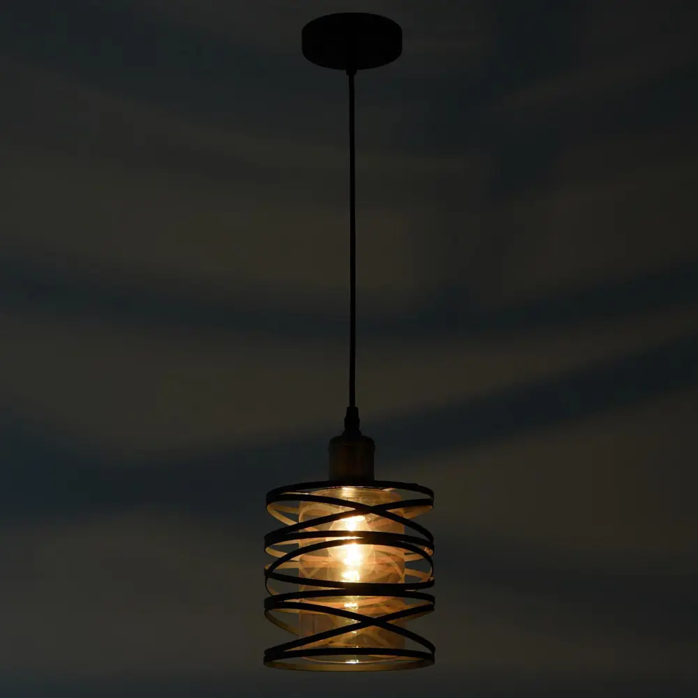 Фото 3 Светильник подвесной Bayerlux Сима-ленд 4964615 1 лампа 3 м² цвет черный Фото 3 Светильник подвесной Bayerlux Сима-ленд 4964615 1 лампа 3 м² цвет черный