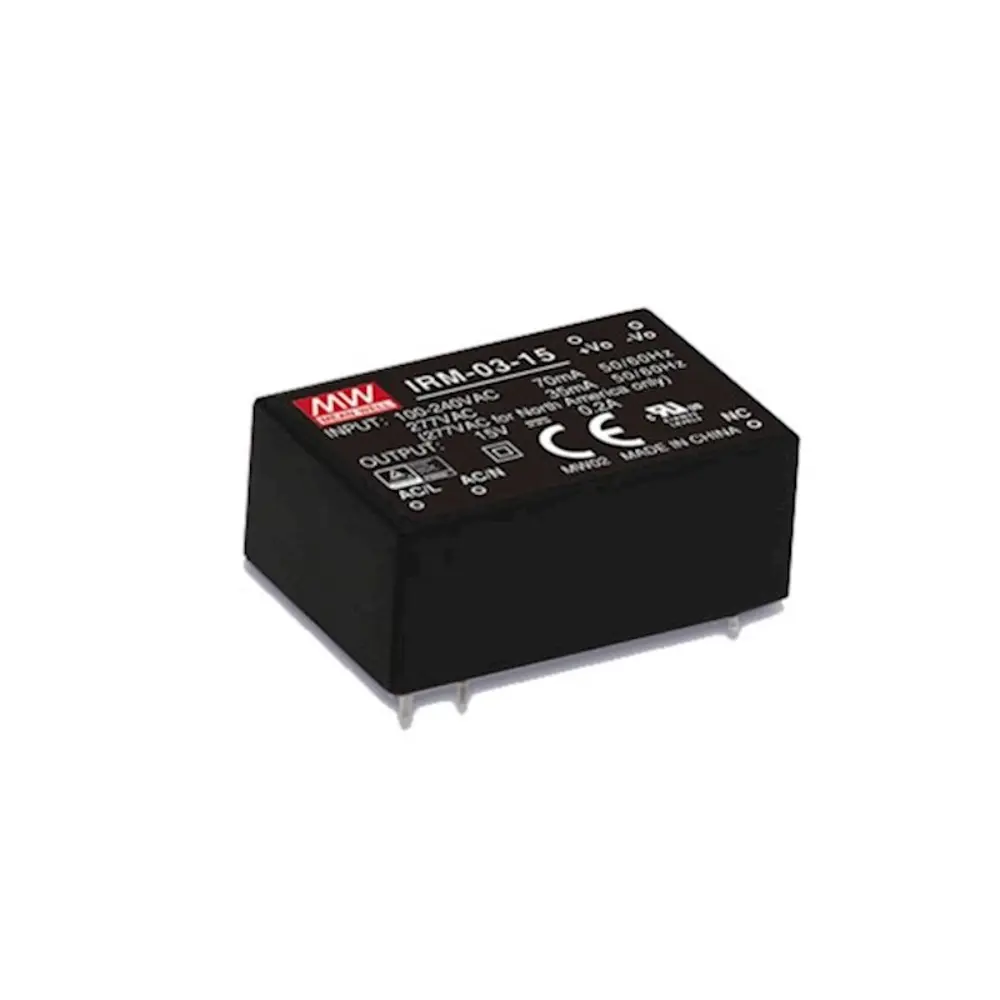 Фото Блок питания Mean Well IRM-03-9 на плату 3 Вт 9 В 0.333 А цвет черный Фото Блок питания Mean Well IRM-03-9 на плату 3 Вт 9 В 0.333 А цвет черный