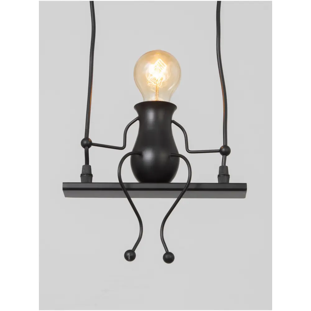 Фото 3 Светильник подвесной Bayerlux Сима-ленд 10547089 1 лампа 3 м² цвет черный Фото 3 Светильник подвесной Bayerlux Сима-ленд 10547089 1 лампа 3 м² цвет черный