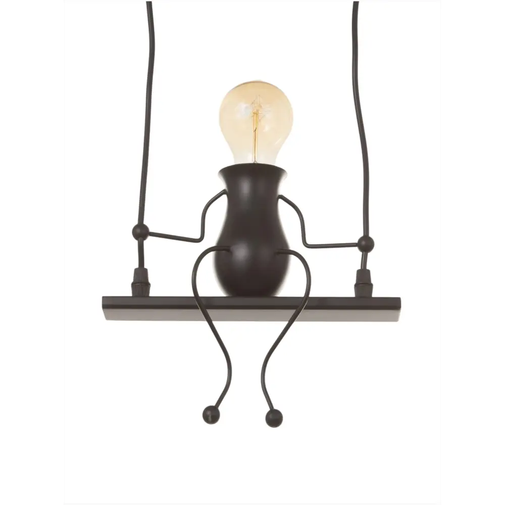 Фото 2 Светильник подвесной Bayerlux Сима-ленд 10547089 1 лампа 3 м² цвет черный Фото 2 Светильник подвесной Bayerlux Сима-ленд 10547089 1 лампа 3 м² цвет черный