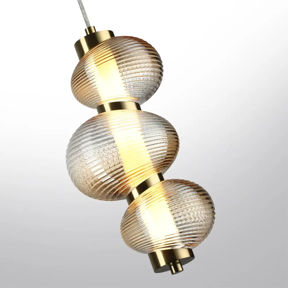 Фото 4 Светильник подвесной светодиодный Odeon light Bruco Od_5095_12l 7 м² нейтральный белый свет цвет бронза/бежевый Фото 4 Светильник подвесной светодиодный Odeon light Bruco Od_5095_12l 7 м² нейтральный белый свет цвет бронза/бежевый