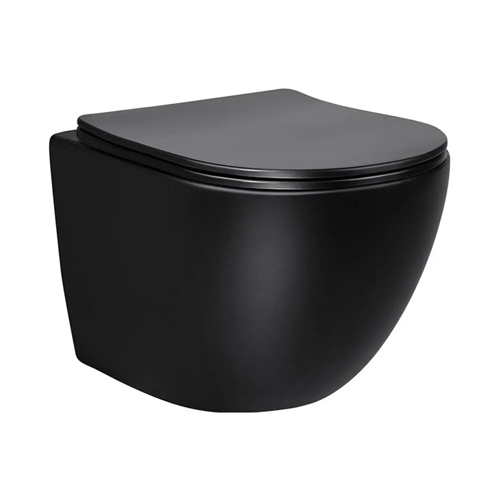 Фото 2 Инсталляция с унитазом комплект 3 в 1 Di унитаз подвесной Vincea Globo VT1-14SMB черный с кнопкой хром
