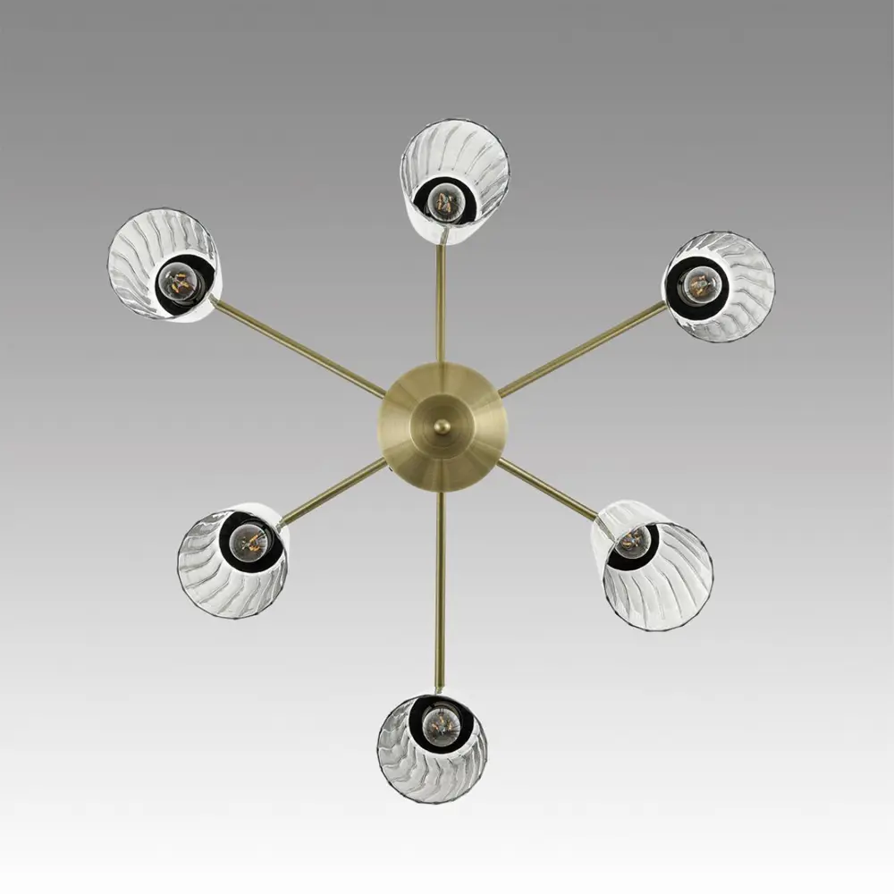 Фото 2 Люстра потолочная Lumion Doliana 6584-6c 6 ламп 12 м² цвет бронза/прозрачный Фото 2 Люстра потолочная Lumion Doliana 6584-6c 6 ламп 12 м² цвет бронза/прозрачный