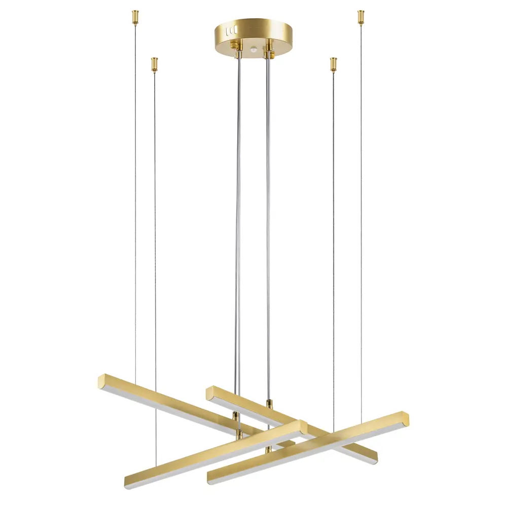 Фото Светильник подвесной светодиодный Lightstar Palla 739123 17 м² нейтральный белый свет цвет золото Фото Светильник подвесной светодиодный Lightstar Palla 739123 17 м² нейтральный белый свет цвет золото