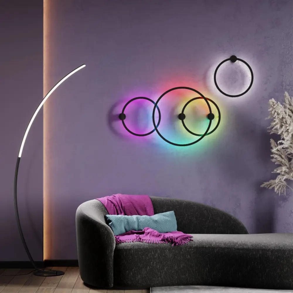 Фото 5 Настенный светильник светодиодный Odeon light 4386-24WL теплый белый (желтый) свет цвет черный Фото 5 Настенный светильник светодиодный Odeon light 4386-24WL теплый белый (желтый) свет цвет черный