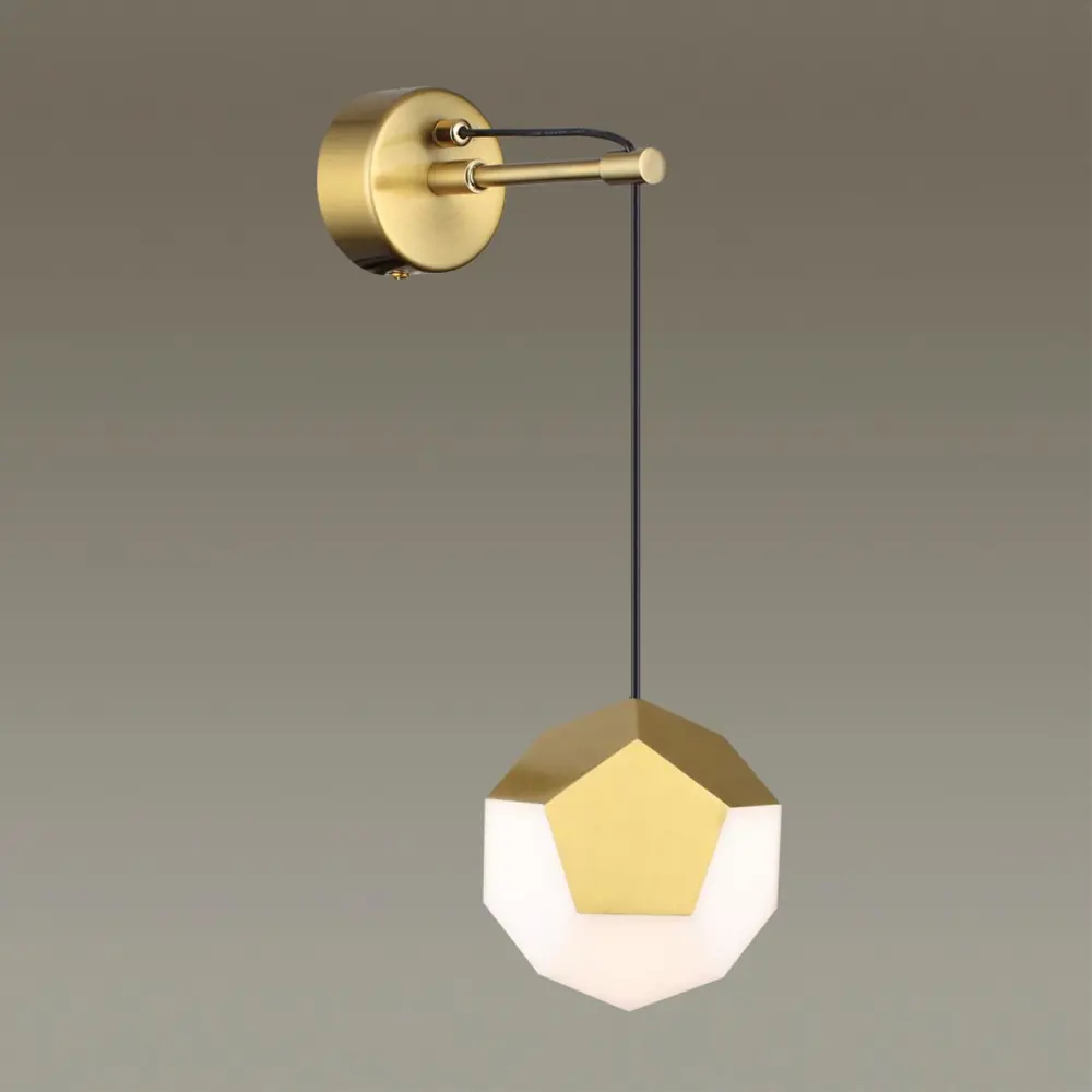 Фото 3 Настенный светильник светодиодный влагозащищенный Odeon light 4305-7WL нейтральный белый свет цвет жёлтый/золотой Фото 3 Настенный светильник светодиодный влагозащищенный Odeon light 4305-7WL нейтральный белый свет цвет жёлтый/золотой