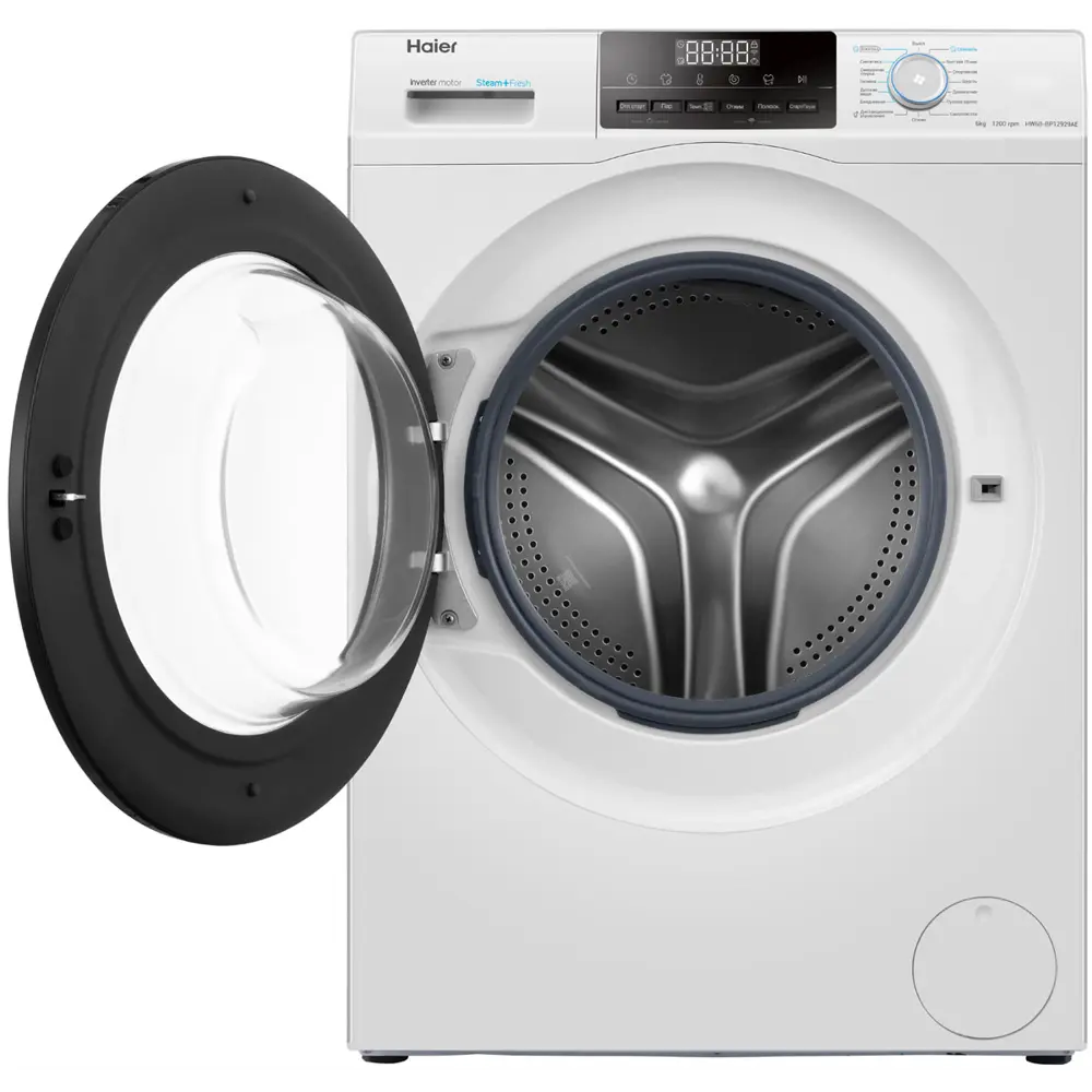 Фото 4 Стиральная машина Haier Hw60-bp12929ae 59.5x85x39.4 см 6 кг цвет белый Фото 4 Стиральная машина Haier Hw60-bp12929ae 59.5x85x39.4 см 6 кг цвет белый