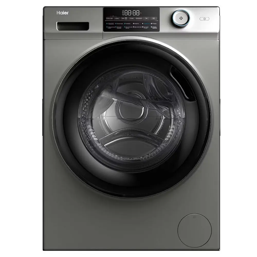 Фото Стиральная машина Haier Hw60-bp12959as 59.5x85x37.3 см 6 кг цвет серебристый Фото Стиральная машина Haier Hw60-bp12959as 59.5x85x37.3 см 6 кг цвет серебристый