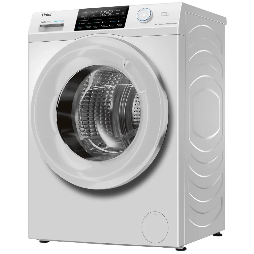 Фото 8 Стиральная машина Haier Hw70-bp12969be 59.5x85x45.4 см 7 кг цвет белый Фото 8 Стиральная машина Haier Hw70-bp12969be 59.5x85x45.4 см 7 кг цвет белый