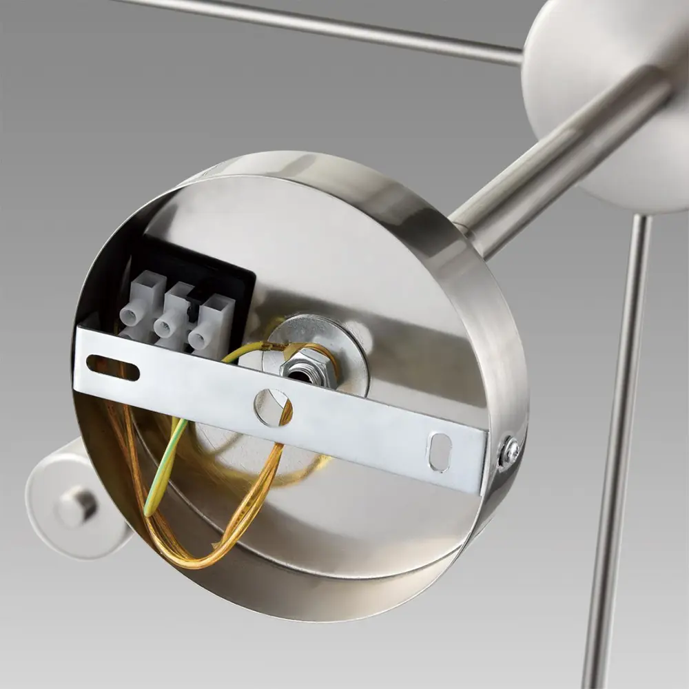 Фото 7 Люстра на штанге Lumion Mave 8099-8c 8 ламп 16 м² цвет белый/никель Фото 7 Люстра на штанге Lumion Mave 8099-8c 8 ламп 16 м² цвет белый/никель