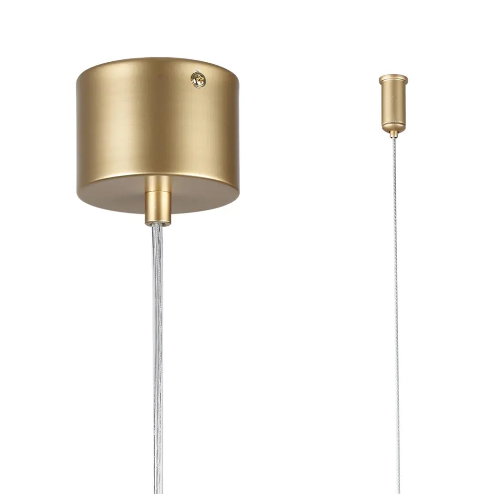 Фото 6 Светильник подвесной Lumion Toronto 6560-2 2 лампы 4 м² цвет прозрачный/золотой Фото 6 Светильник подвесной Lumion Toronto 6560-2 2 лампы 4 м² цвет прозрачный/золотой