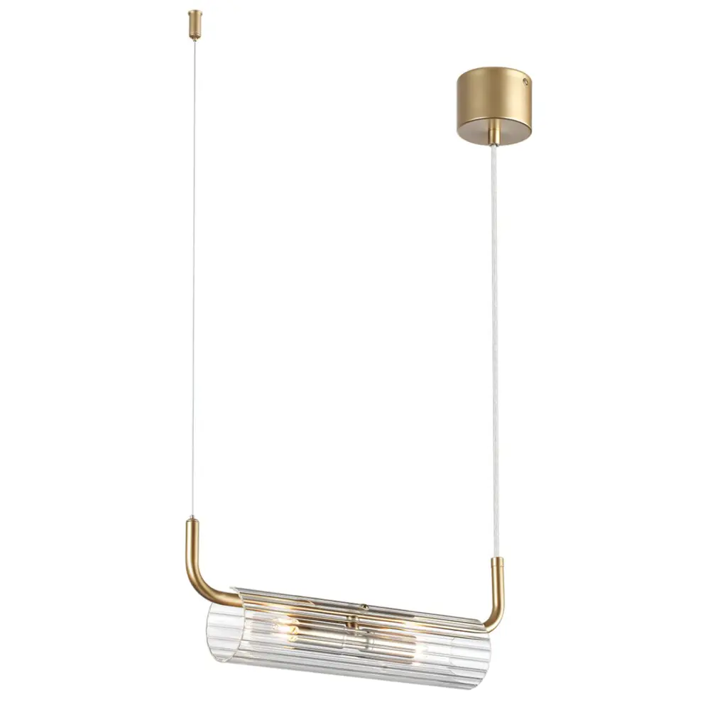 Фото 3 Светильник подвесной Lumion Toronto 6560-2 2 лампы 4 м² цвет прозрачный/золотой Фото 3 Светильник подвесной Lumion Toronto 6560-2 2 лампы 4 м² цвет прозрачный/золотой