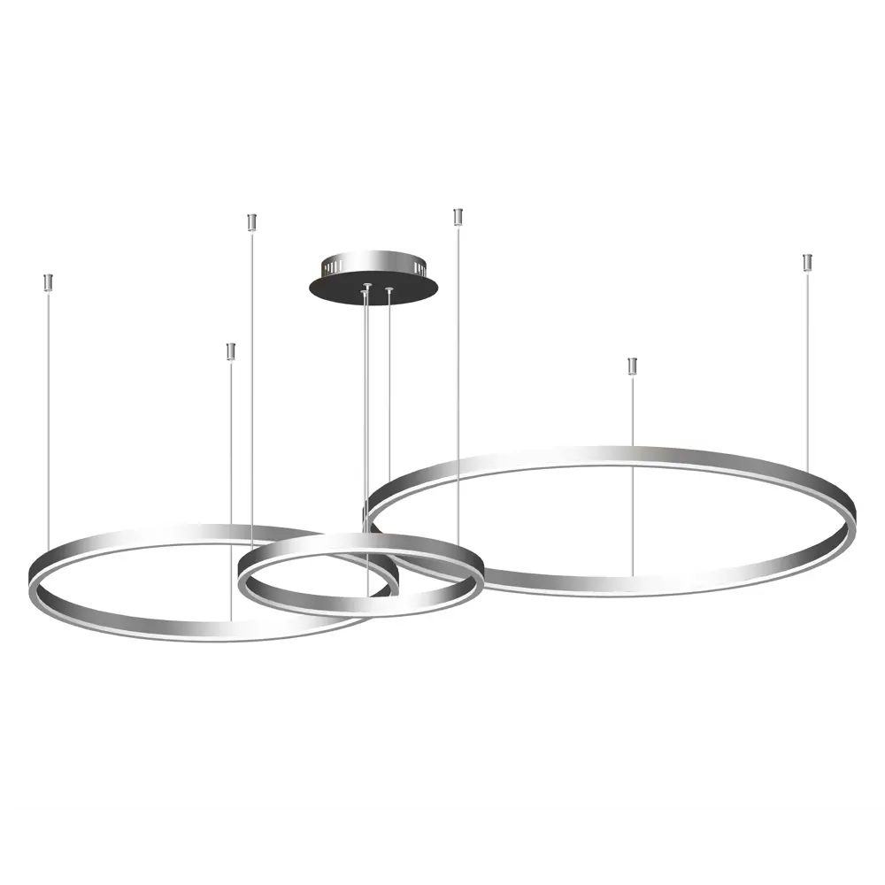 Фото Светильник подвесной светодиодный Kink light Тор 08223.16p 4000k-kinklight 50 м² нейтральный белый свет цвет серый Фото Светильник подвесной светодиодный Kink light Тор 08223.16p 4000k-kinklight 50 м² нейтральный белый свет цвет серый