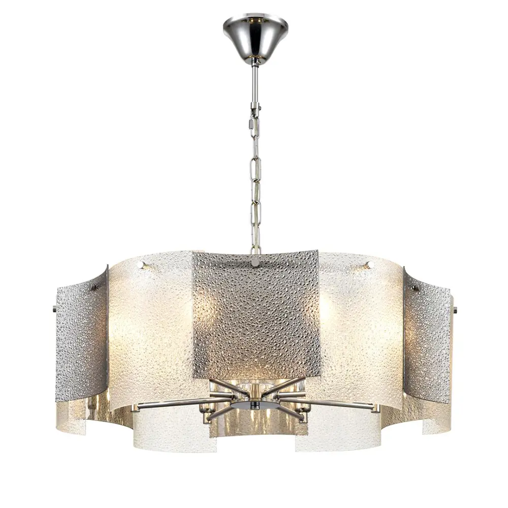 Фото 3 Люстра подвесная Lumion Dandy 6594-8 8 ламп 16 м² цвет хром/серый/прозрачный Фото 3 Люстра подвесная Lumion Dandy 6594-8 8 ламп 16 м² цвет хром/серый/прозрачный