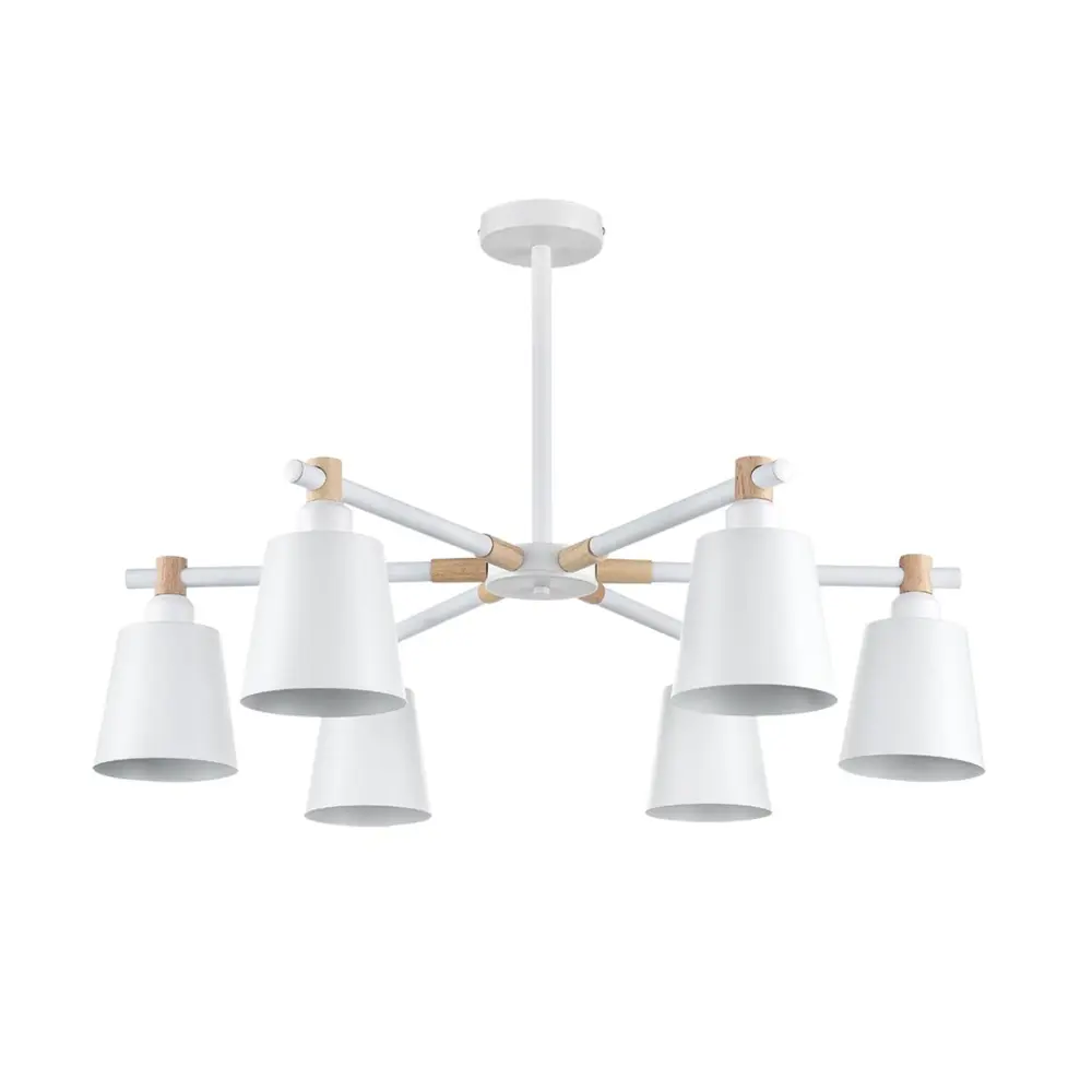 Фото Люстра на штанге Lumion Rosalina 8097-6c 6 ламп 18 м² цвет белый