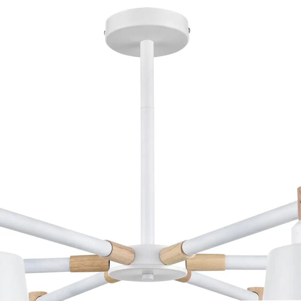 Фото 6 Люстра на штанге Lumion Rosalina 8097-6c 6 ламп 18 м² цвет белый