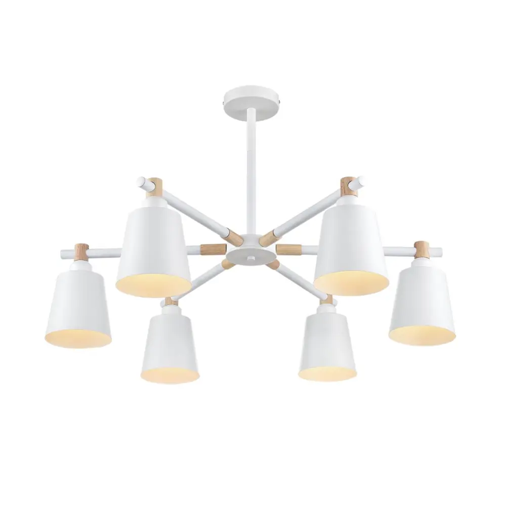 Фото 4 Люстра на штанге Lumion Rosalina 8097-6c 6 ламп 18 м² цвет белый