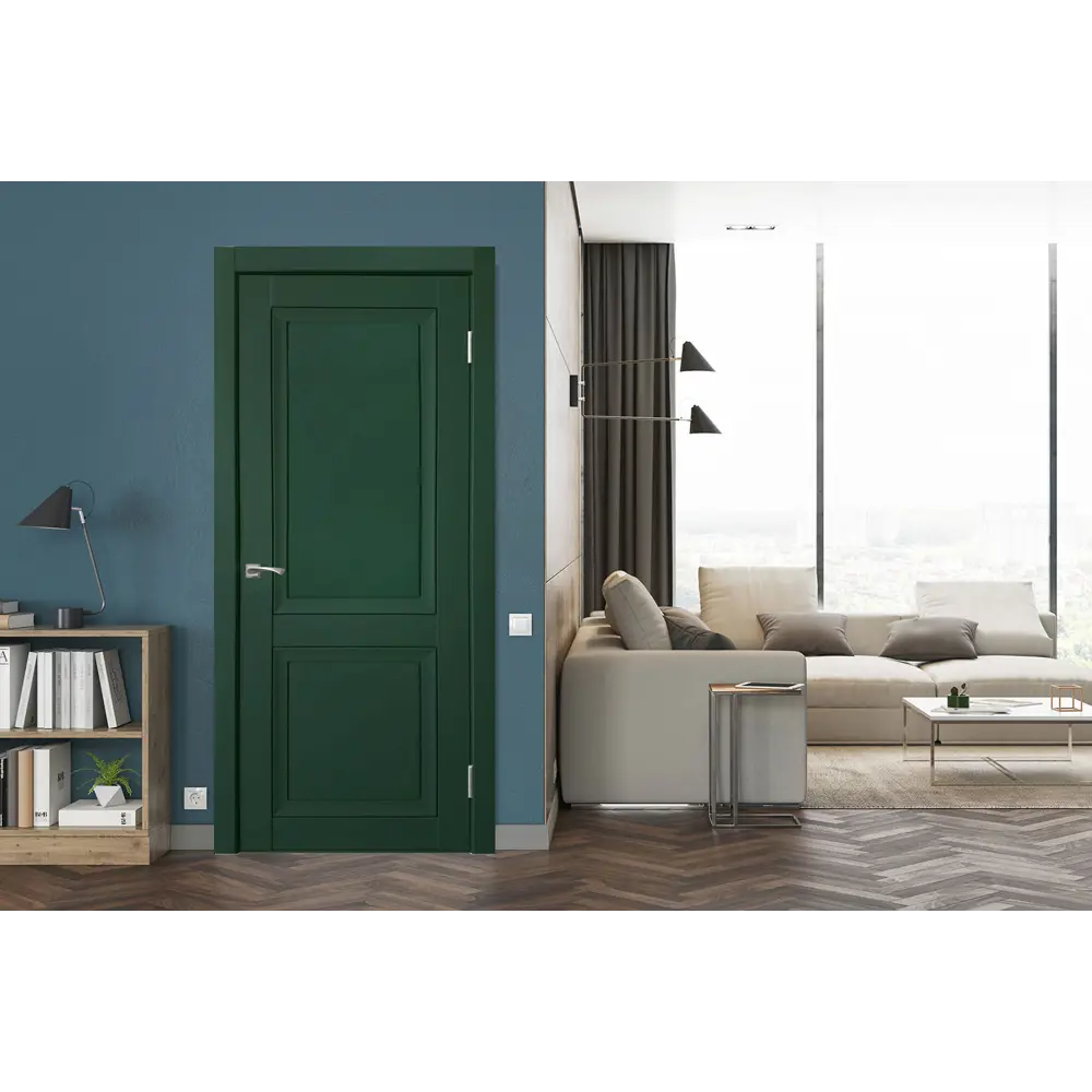 Фото 7 Комплект межкомнатной двери Uberture Деканто 1 глухая 200x60см ПВХ цвет barhat green с коробом и наличниками Фото 7 Комплект межкомнатной двери Uberture Деканто 1 глухая 200x60см ПВХ цвет barhat green с коробом и наличниками