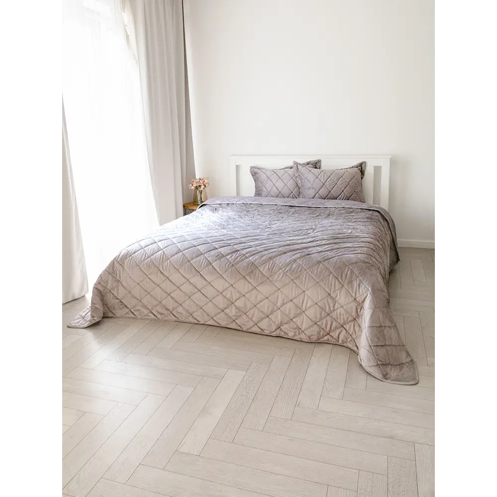 Фото 6 Комплект наволочек DeNastia Велюр 50x70 см хлопок и полиэстер цвет коричневый