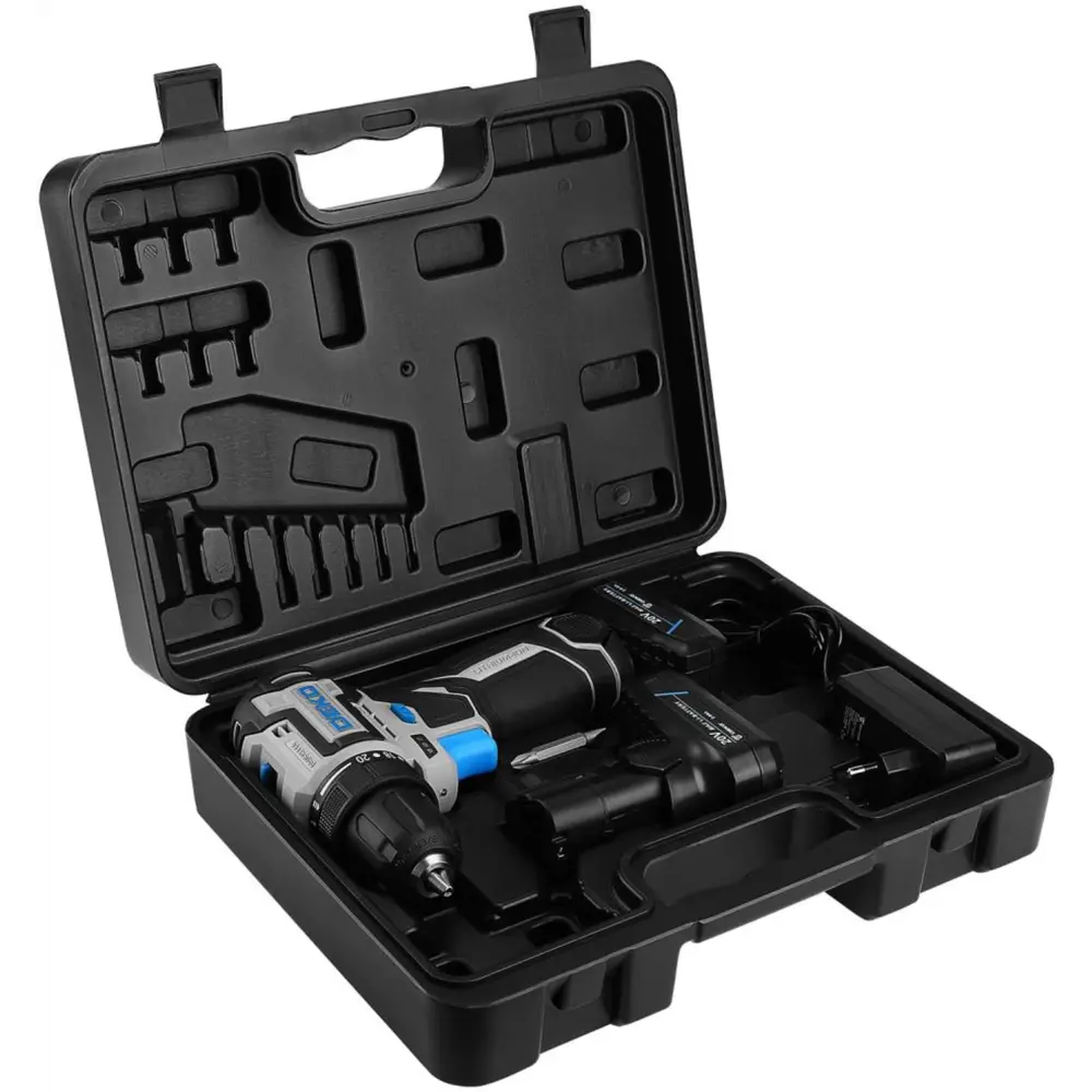 Фото 3 Дрель-шуруповерт аккумуляторная бесщеточная Deko Sharker Pro 084-1035, 20 В 2x2 Ач Фото 3 Дрель-шуруповерт аккумуляторная бесщеточная Deko Sharker Pro 084-1035, 20 В 2x2 Ач