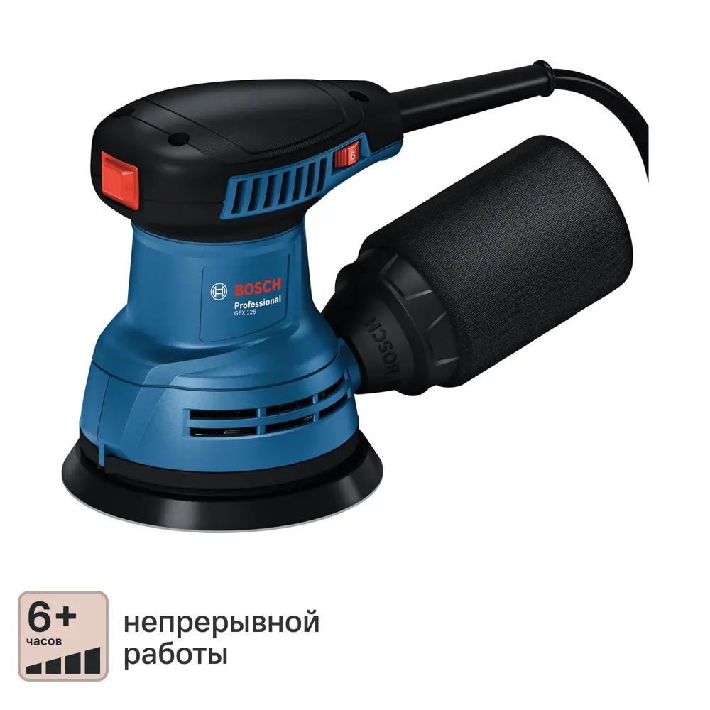 Фото Эксцентриковая шлифмашина сетевая Bosch Professional GEX 125 601387500, 125 мм, 290 Вт Фото Эксцентриковая шлифмашина сетевая Bosch Professional GEX 125 601387500, 125 мм, 290 Вт