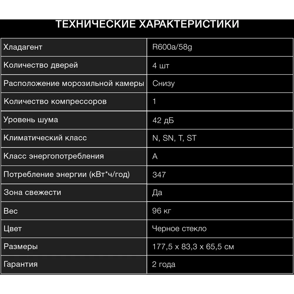 Фото 5 Отдельностоящий холодильник Hyundai CM5005F 83.3x177.5 см цвет черный Фото 5 Отдельностоящий холодильник Hyundai CM5005F 83.3x177.5 см цвет черный