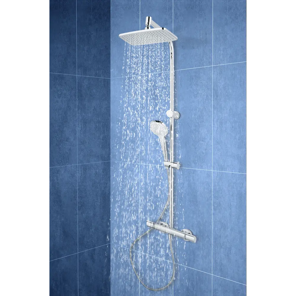 Фото 11 Душевая стойка с термостатом Hansgrohe MySelect E240 1 режим Фото 11 Душевая стойка с термостатом Hansgrohe MySelect E240 1 режим