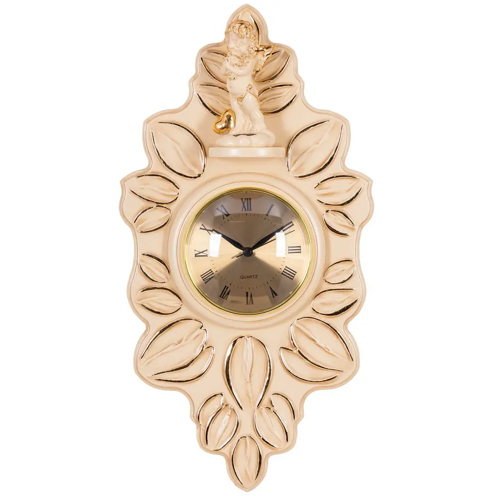 Фото 3 Часы настенные Bogacho Ангел Ин Лав кремовые 26 см Фото 3 Часы настенные Bogacho Ангел Ин Лав кремовые 26 см