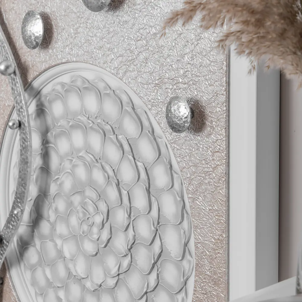 Фото 3 Вешалка настенная 3 крючка 80х146х21 см BOGACHO Heri цвет белый 15006_БлРоз