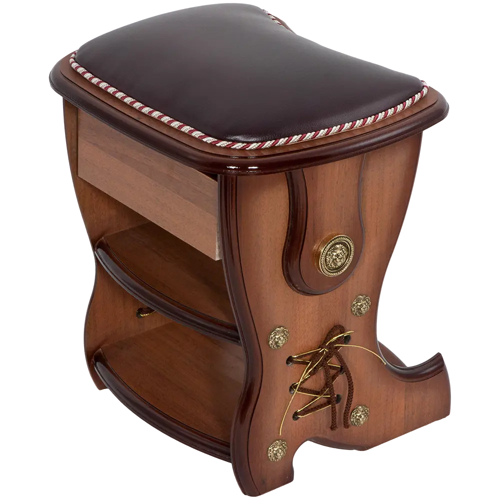 Фото 2 Табурет Bogacho 11136/бордовый 39x39 см