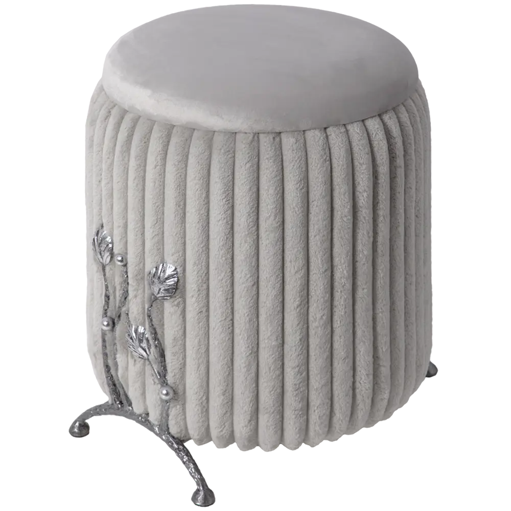 Фото Пуф 39x47x39 см Bogacho Терра цвет серый Фото Пуф 39x47x39 см Bogacho Терра цвет серый