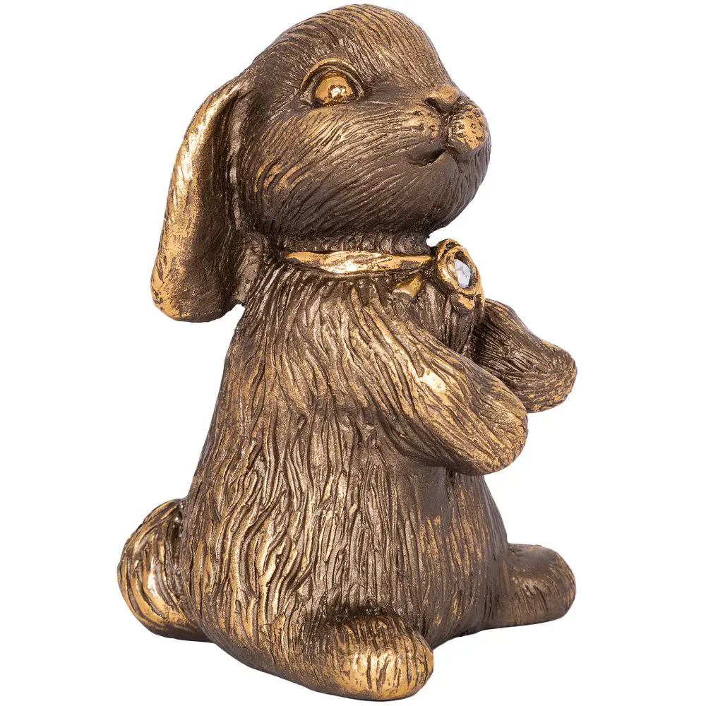 Фото 6 Статуэтка из мрамора Bogacho Кролик Эйприл бронзовая